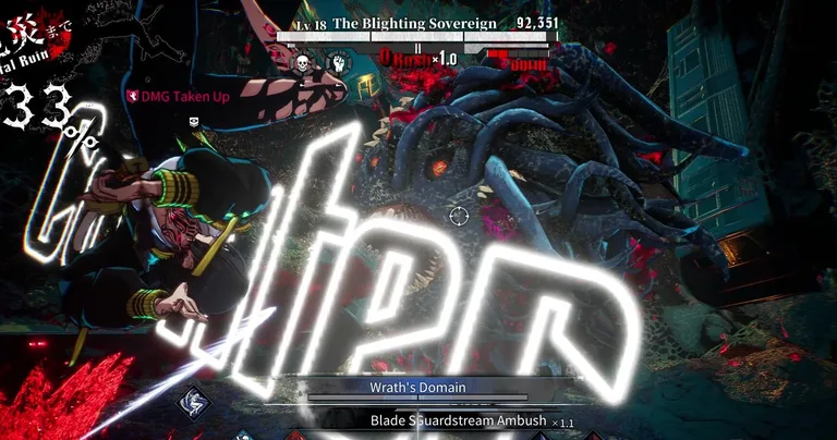 Qliphah in Providence's Shadow gameplay - counter-timeline combat in collapsed Tokyo